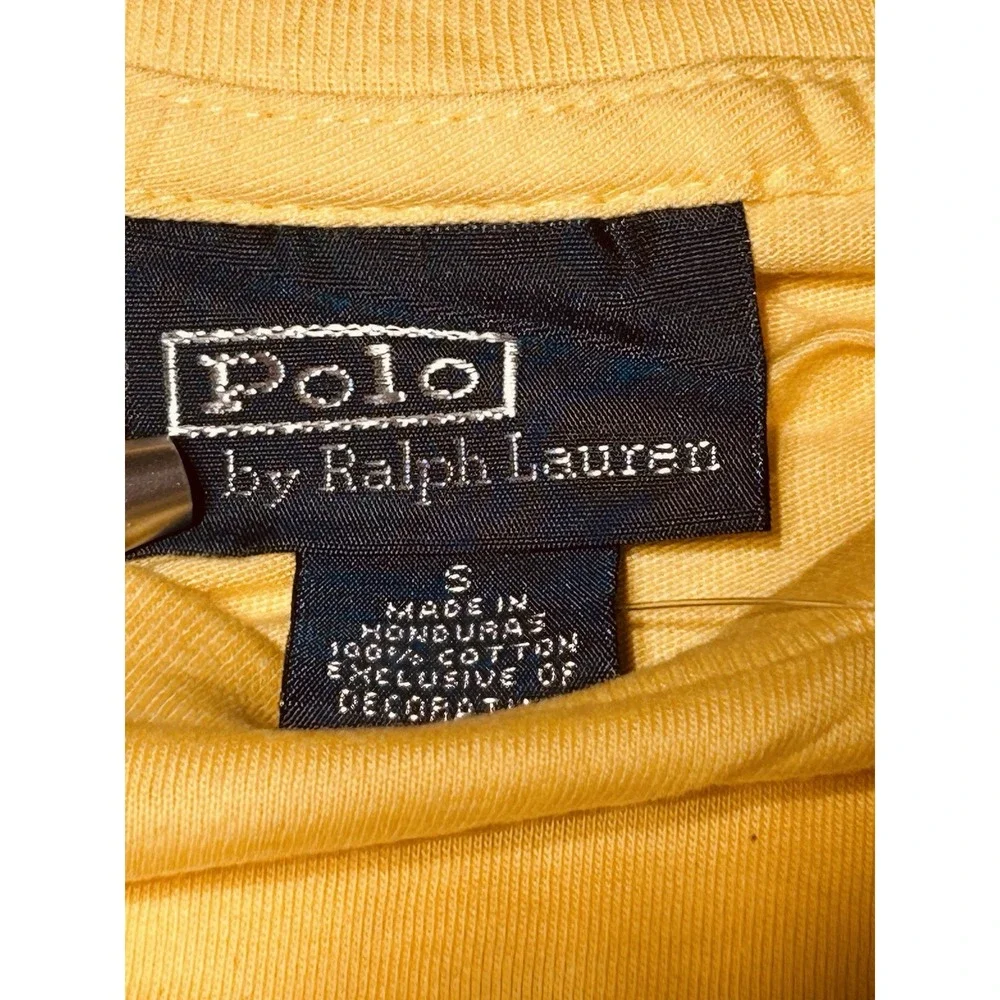 Polo Ralph Lauren Mens Small Short Sleeve Crew Neck Tee Fall Yellow NWT MSRP $35